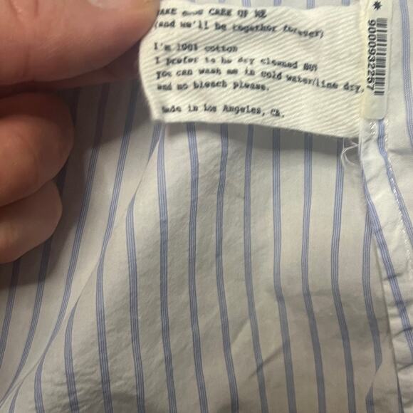 Cisco Classic Blue women’s striped Shirt size XS - Picture 12 of 13